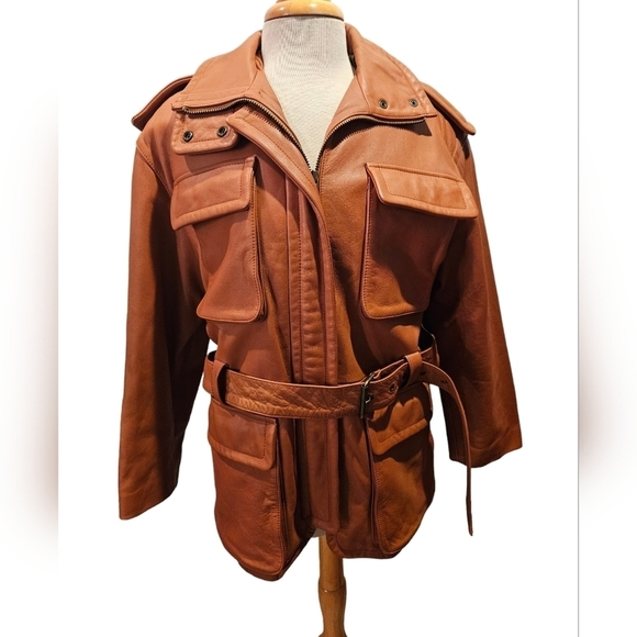 Avanti Congac Heavy Leather Utility Jacket